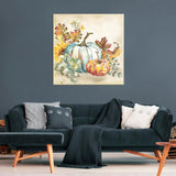 Apcufir Fall Paint by Numbers for Adults Beginners,Autumn Paint by Number Kits,DIY Pumpkins Paint by Numbers on Canvas Oil Painting for Farms and Home Wall Decor16X16 Inch Apcufir