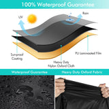 WLEAFJ Patio Sofa Cover Waterproof, 3-Seater Outdoor Sofa, Heavy Duty Deep Lounge Loveseat, Large Lawn Furniture with Air Vent, 82.6’’ W x 39’’ D x 28’’ H WLEAFJ