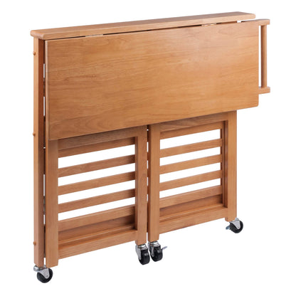 Winsome Radley Kitchen Cart, Light Oak - WoodArtSupply