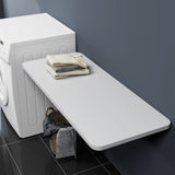 Neoaider Wall Mounted Folding Table 47.2”L x 19.7”W, Laundry Folding Table with Heavy Duty Metal Collapsible Shelf Brackets, 220 LBS Capacity, Wall Mounted Desk Fold Down for Small Spaces Neoaider