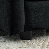 SoarTalent 76.7” Modular Sectional Sofa Convertible Couches, 2 Seater Chenille Deep Seat Cloud Couch Loveseat with Pillows for Living Room, Apartment, Office(Black) SoarTalent