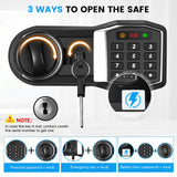 3.5 Cub Large Home Safe Fireproof Waterproof, Digital Fire proof Safe Box With Fireproof Bag, Combination Lock and Alarm Systerm, Anti-theft Safes for Home Files Ammo Pockrif