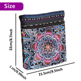 FRANDEK Special Shaped Diamonds Painting Handbag Butterfly Gem Painting Tote Bag Crystal Gems Art Canvas Bag Kaleidoscope DIY Rhinestone Cross Stitch Shopping Bags Mystic Rose for Woman Home Organize FRANDEK