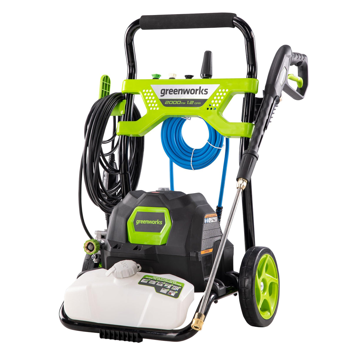 Greenworks 2000 PSI 1.2 GPM Pressure Washer (Open Frame GPW2003) GPW2003 Greenworks