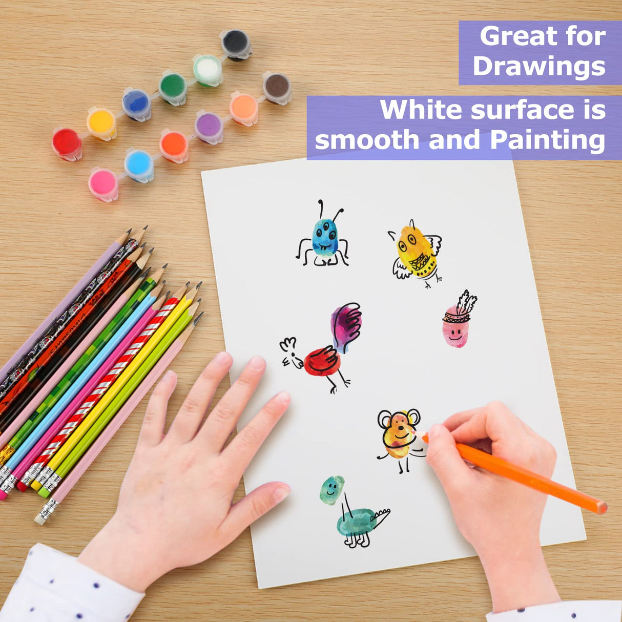 Ctosree 5 Pcs Self Stick Mounting Board, 5 x 7 Inch White Picture Frame Backing Board for Cross Stitch, Embroidery, Photo, Poster, Crafts, Artworks Ctosree