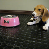 Rubber-Cal Coin-Grip Flooring and Rolling Mat, Brown, 2mm x 4 x 4-Feet Rubber-Cal