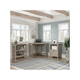 Bush Furniture Key West Washed Gray 1-Drawer Lateral File Cabinet with Shelf Bush Business Furniture