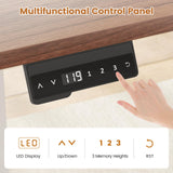 SEDETA Farmhouse L Shaped Standing Desk, 55 inch Height Adjustable Corner Desk with Storage Drawers, Standing Computer Desks with Power Outlets for Home Office, Black SEDETA