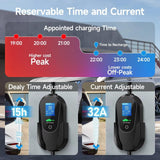 AFYEEV 7.2kW 5M Type 2 Charging Cable, 6/8/10/13/16/20/24/32A Adjustable Current, Charging Cable Type 2, Charging Cable Electric Car Type 2, Charging Cable Type 2, EV Charger with Bag AFYEEV