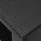 Panana Modern 43.3" Entertainment Center TV Stand with 4 Open Shelves, for 50 Inch TVs, Media TV Console for Living Room Bedroom (Black) Panana