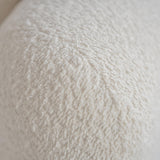 Acanva Modern Curved Sectional Living Room Couch, Minimalist Comfy Boucle Fabric Modular Sofa for Apartment, Home Office, 114" W Right Hand Facing, White Acanva