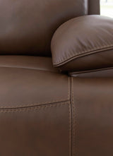 Signature Design by Ashley VonRyan Modern Zero Gravity Leather Match Power Recliner with Adjustable Headrest and USB Ports, Dark Brown Signature Design by Ashley