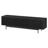 Henn&Hart Whitman TV Stand, 70" Wide, Black Henn&Hart
