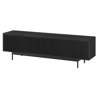 Henn&Hart Whitman TV Stand, 70" Wide, Black