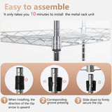 FDW 6 Tier Wire Shelving Units 23L x 13W x 59H Adjustable Metal Storage Rack NSF Pantry Shelves Kitchen Organization Shelf for Kitchen Garage Small Places Commercial,Chrome FDW