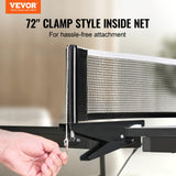 VEVOR Ping Pong Table, Professional Table Tennis Game, Indoor MDF Portable Table Tennis Table, Foldable Ping Pong Table with Quick Clamp Net and Lockable Wheel, 10 Minute Easy Assembly, 25mm Tabletops VEVOR