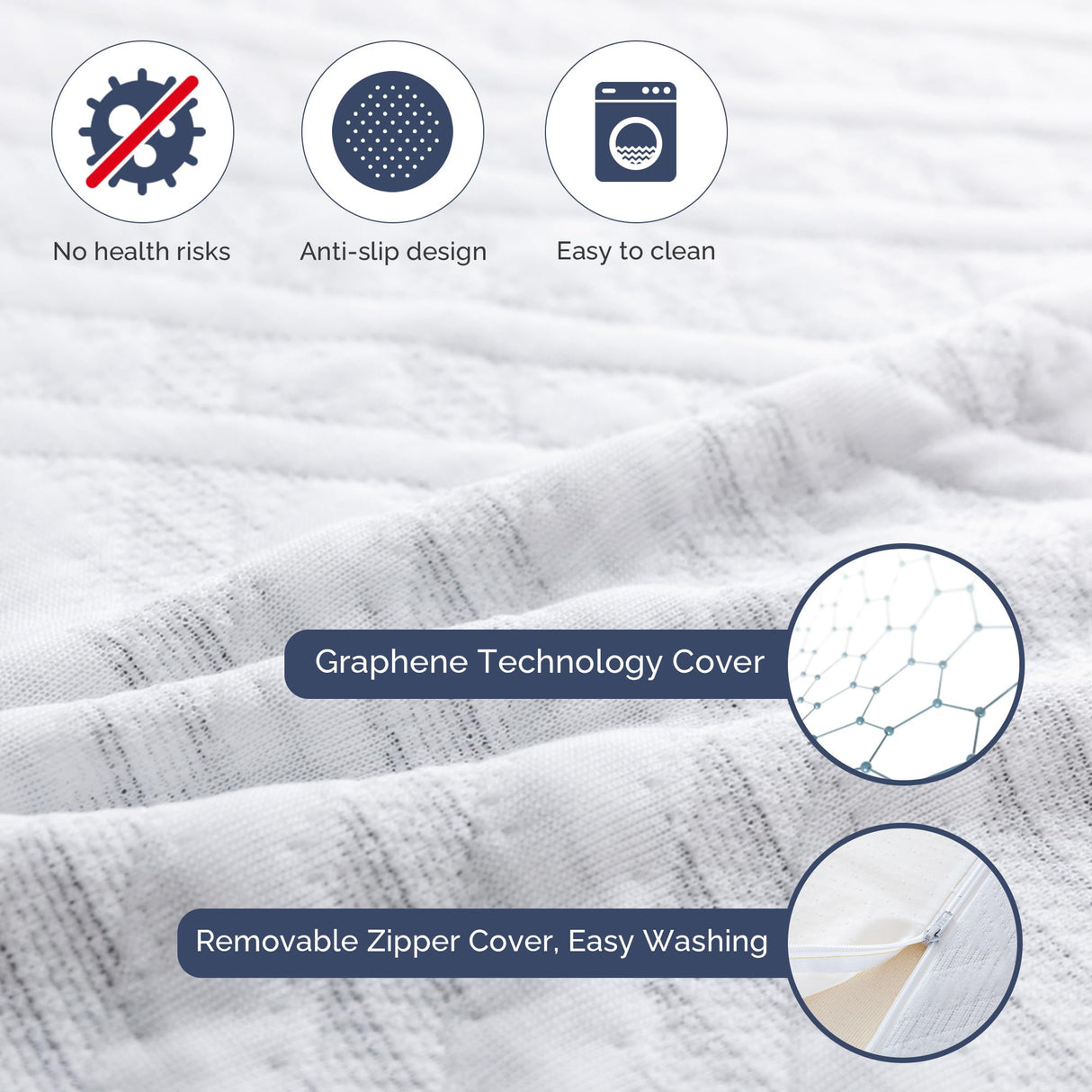 IULULU Full Size Mattress, 6-Inch Full Memory Foam Mattress - Green Tea Gel Infused, Medium-Firm for Cool Sleep and Pressure Relief Bunk Trundle Bed in a Box, CertiPUR-US Certified, White IULULU