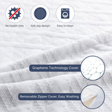 IULULU Full Size Mattress, 6-Inch Full Memory Foam Mattress - Green Tea Gel Infused, Medium-Firm for Cool Sleep and Pressure Relief Bunk Trundle Bed in a Box, CertiPUR-US Certified, White IULULU