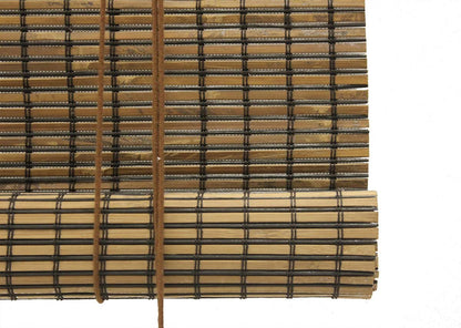 Seta Direct, Bamboo Slat Roll Up Window Blind 72-Inch Wide by 72-Inch Long, Espresso Brown