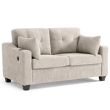 CHIC HOUSE Pull Out Sofa Bed, Full Size Sleeper Sofa, 2-in-1 Convertible Corduroy Couch with USB Charging, Memory Form Couch for Living Room, Apartment and Small Space CHIC HOUSE