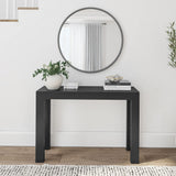 Plank+Beam Modern Solid Wood Console Table, 46.25 Inch, Sofa Table, Narrow Entryway Table for Hallway, Behind The Couch, Living Room, Foyer, Easy Assembly, Black Plank+Beam