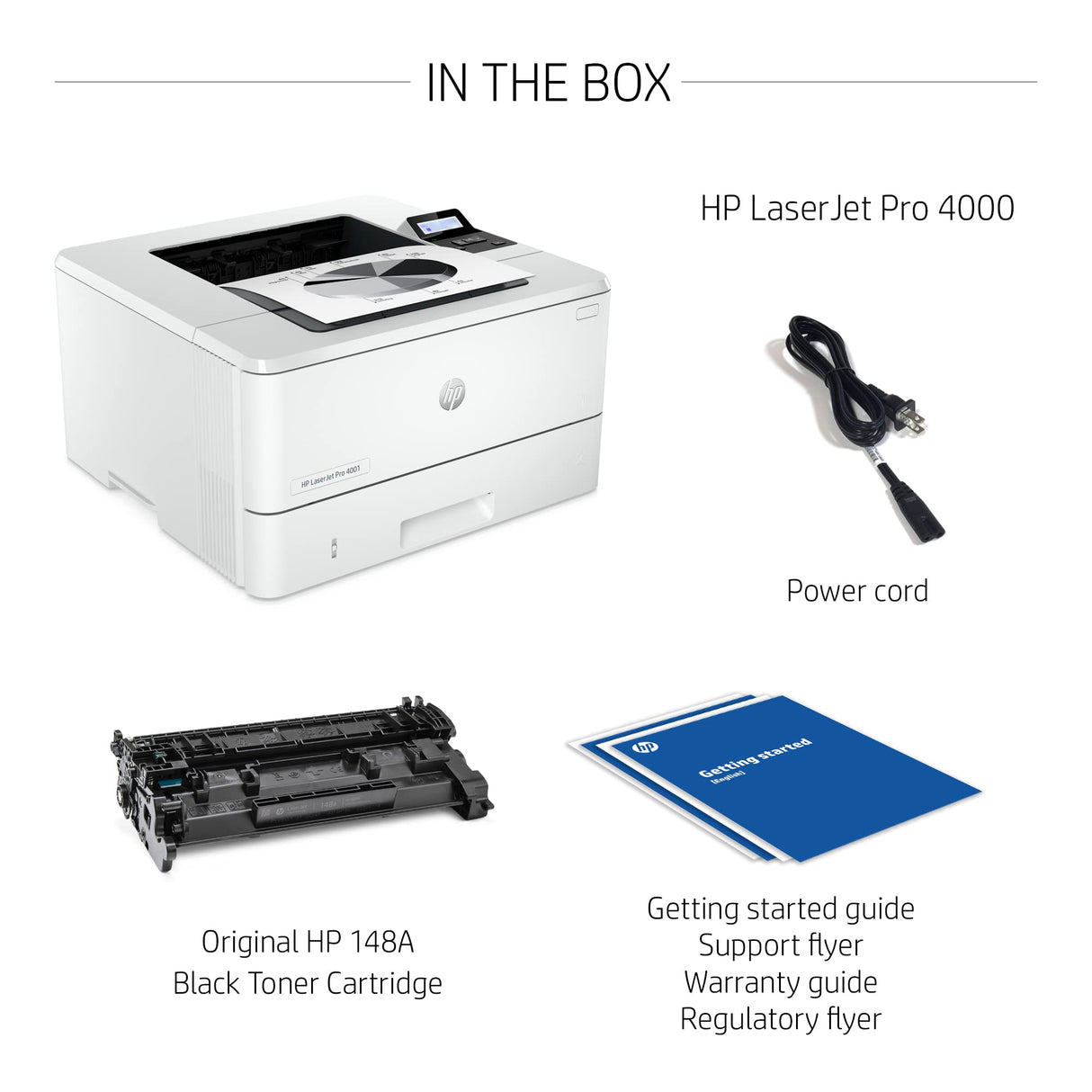 HP LaserJet Pro 4001n Black & White Printer (Renewed) HP
