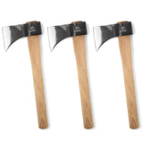 WICING 15.7" Throwing Axe, 1065 Manganese Steel Throwing Hatchet Beech Wood Handle for Axe Throwing Competitions - 3 Pack WICING