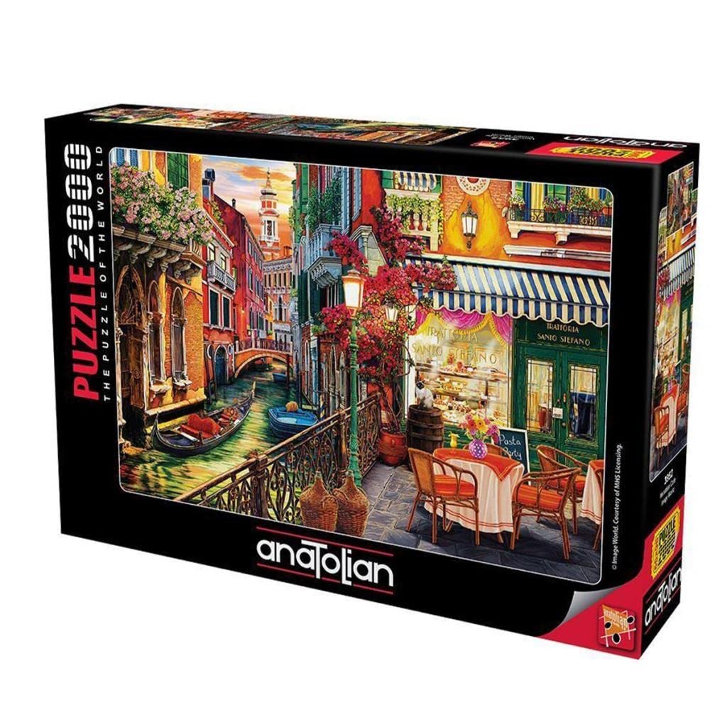 Anatolian Puzzle - Venetian Cafe - 2000 Piece Jigsaw Puzzle #3952, Multicolor