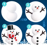 BANBBUR 12 Pack Christmas Stocking Stuffers for Kids,Christmas Crafts for Kids,Modeling Clay DIY Build a Snowman Crafts Kit Bulk Christmas Gifts Activities BANBBUR