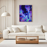 Diamond Art Kits for Adults, 5D Black Cat Diamond Painting Kits for Beginner, DIY Black Cat Gem Art Dots for Adults, Perfect for Home Wall Decor 12x16 Inch GEEHEIY