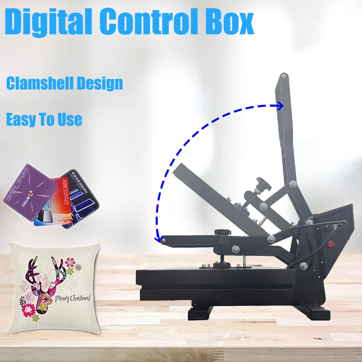 Digital Heat Press Machine, 16x20 inch Heat Press for t Shirts, Fast Heating for Heat Sublimation and Heat Vinyl Transfer Machine SDKEHUI