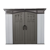 Lifetime Modern Outdoor Storage Shed, 8 x 5 Foot, Gray Lifetime