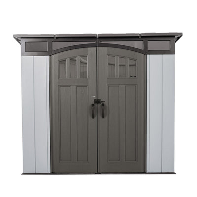 Lifetime Modern Outdoor Storage Shed, 8 x 5 Foot, Gray