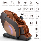 3D Massage Chair, Full Body Massage Chair, Zero Gravity Recliner w/Dynamic Leg Kneading System, 53.14" SL Track, Sleek Appearance, 12 Auto Modes, Wireless Charging, Bluetooth Speaker, TFT Screen Mazzup