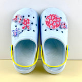 Sublimation Shoes Charm Blanks, 60 Sets Shiny White Glitter Heat Transfer Supplies, Shoe Decorations for DIY Custom Clog Pins Kit, Gifts for Women, Girls, Boys, Men, Toddlers AOUXSEEM