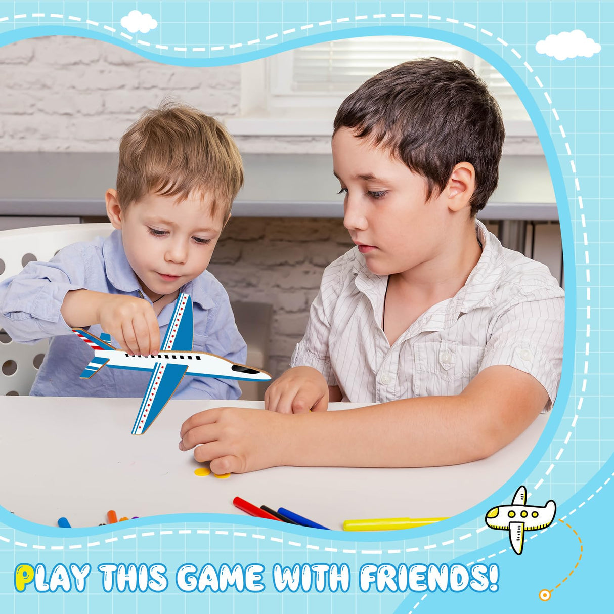 Gejoy 8 Packs Wooden Model Airplane Wood Planes DIY Balsa Wood Kits Handicraft Toy Plane for Birthday Carnival Party(Airplane) Gejoy