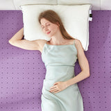 BDEUS 2 inch Mattress Topper, Cooling Gel Memory Foam Bed Topper for Pressure Relief and Back Pain, CertiPUR-US Certified, Dorm Essentials, Twin (Purple) BDEUS