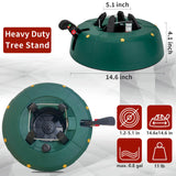 JILUVA Christmas Tree Stand with Water Reservoir, Foot Press Easy Setup, Fits up to 8ft Real Tree with 5.1" Diameter, Equipped with Water Level Indicator, No Assembly Needed JILUVA