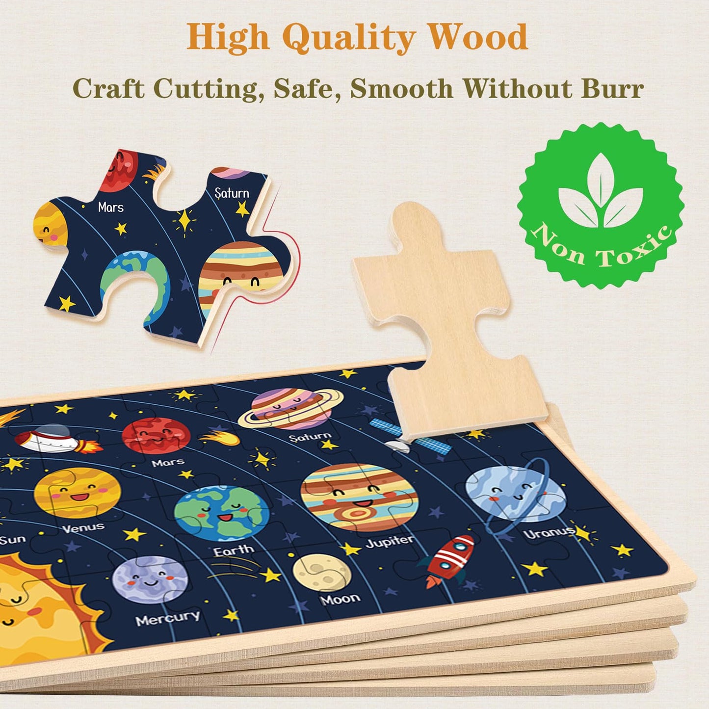 Puzzles for Kids Ages 4-6, 24 Pieces Wooden Puzzles for Toddlers Ages 3 4 5 6 7 8 Year Olds Puzzles Toys. Children Jigsaw Puzzles for Boys and Girls Gifts Educational Learning Toys