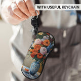 WTTRAEHHM (Flower Diamond Painting) Glasses Case Eyeglasses Soft Pouch Neoprene Zipper Sunglasses Case With Belt Clip For Men Women WTTRAEHHM