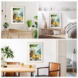 MEIYUDA Lemon Paint by Numbers Kit, Seascape Paint by Numbers for Adults Beginners, Lemon Flowers DIY Acrylic Oil Painting by Number on Canvas for Gift Home Wall Decor 12x16in MEIYUDA