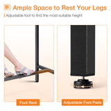 ODK 63 inch Bar Table, Bar Height Pub Table, Counter Height Bar Table, Rectangular High Top Kitchen & Dining Counter Tables with Sturdy Legs & Easy-to-Clean Top, Indoor use, Black ODK