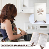 RUGLAMZHIP Wooden Plate Stand for Display, Wood Plate Display Stands, Plate Holder Display Stand, Picture Frame Stand Holder, Wood Recipe Cookbook Stand Easels for Display Pictures Photo （6.5 Inch ） RUGLAMZHIP