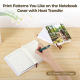 Tideme 4 PCS Sublimation Blank Notebooks, Faux Leather Journal Notebooks, DIY Small Notebook Notepads, A6-200 PagesCustomizable Hardcover Blank Notebooks for School Office Supplies Tideme