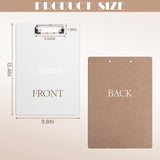 AUEAR, 6 Pack Sublimation Clipboard Blanks 9x12 MDF A4 White for Office Teacher DIY Craft AUEAR