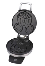 Disney Classic Mickey Waffle Maker by Select Brands - Disney Waffle Maker for Kitchen Appliances - Features Non-Stick Plates - Mickey Mouse Waffle Iron Gift for Disney Lovers - 7" Waffles Disney