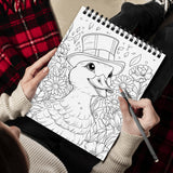 Stress Relief Spiral Coloring Book for Adults Women Girls Hardcover Floral Patterns Animals Themes Aesthetic Illustrations Relaxing Large Print Pages Relieve Anxiety Mindfulness SOUTHERN LOTUS