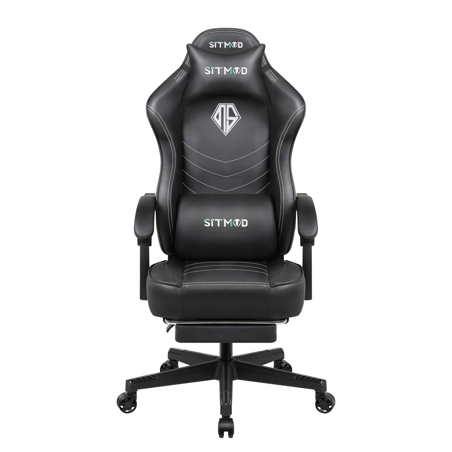 Gaming Chair for Adults, Big and Tall Gamer Chairs with Footrest and Lumbar Support, Height Adjustable Reclining Heavy Duty Computer Chair for Gaming Room, Living Room and Office