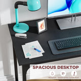 PayLessHere 32/39/47 inch Computer Desk Study Writing Table, Adjustable feet, Modern Furniture for Home Office (1, Black, 39 inch) PayLessHere