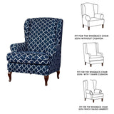 Eco-Ancheng Wingback Chair Slipcover 2 Piece Wingback Chair Cover Spandex Wing Chair Slipcovers Wingback Armchair Covers with Elastic Bottom for Living Room Wingback Chair Eco-Ancheng